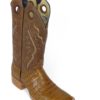 Men Boots Belly Caiman Tail Cognac Pull Up