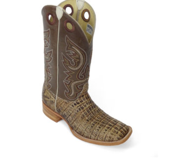 Men Boots Belly Caiman Tail Peanut Sundance