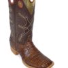 Men Boots Belly Caiman Tail Pecan Signature