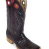 Men Boots Belly Caiman Tail Black Cherry