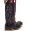 Men Boots Belly Caiman Tail Black Cherry