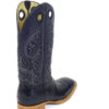 Men Boots Belly Caiman Tail Navy Blue