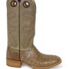 Men Boots Belly Caiman Tail Glossy Late Waxy