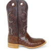 Men Boots Belly Caiman Tail Glossy Cigar Waxy