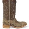 Men Boots Belly Caiman Tail Peanut Sundance