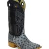 Men Boots Ostrich Black RG