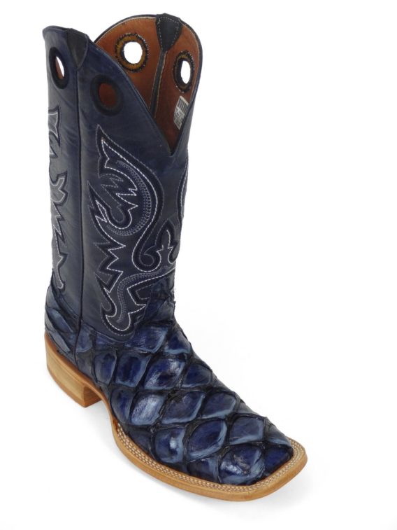 blue pirarucu boots