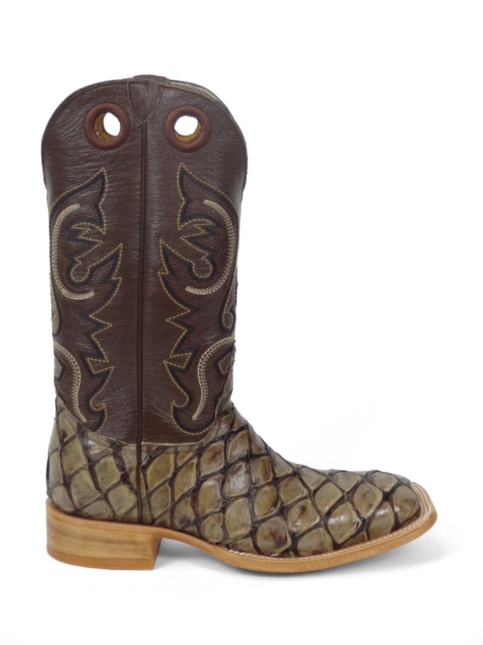 men's black pirarucu boots