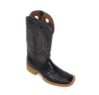 Men Boots Belly Caiman Black