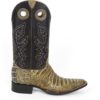 Men Boots Belly Caiman Throat Peanut Sundance