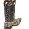 Men Boots Belly Caiman Throat Peanut Sundance