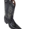 Men Boots Belly Caiman Tail Black