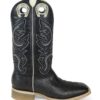 Men Boots Belly Ostrich Black