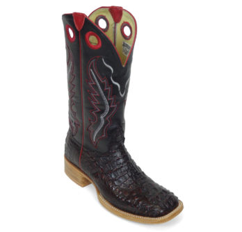 Men Boots Hornback Caiman Black Cherry