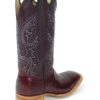 Men Boots Belly Caiman Tail Burgundy