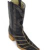 Men Boots Lizard Teju Black Bars