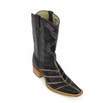 Men Boots Lizard Teju Black Bars