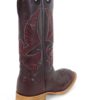 Men Boots Belly Ostrich Burgundy