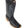 Men Boots Belly Ostrich Black