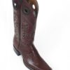 Men Boots Belly Ostrich Burgundy