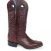 Men Boots Belly Ostrich Burgundy