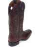 Men Boots Belly Ostrich Burgundy