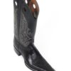 Men Boots Belly Ostrich Black