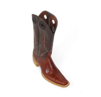 Men Boots Lizard Teju Cognac