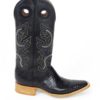 Men Boots Lizard Teju Black