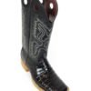 Men Boots Belly Caiman Tail Black