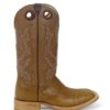 Men Boots Belly Ostrich Antique Saddle