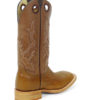 Men Boots Belly Ostrich Antique Saddle