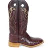 Men Boots Ostrich Burgundy