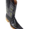 Men Boots Belly Caiman Throat Black