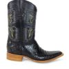 Men Boots Belly Caiman Throat Black