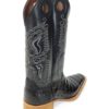 Men Boots Belly Caiman Tail Black