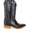 Men Boots Belly Caiman Tail Black