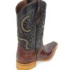 Men Boots Belly Caiman Tail Brown