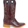 Men Boots Belly Ostrich Burgundy