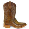 Men Boots Ostrich Antique Saddle CLS