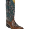 Lady Boots Cow Hide Frida Tan Rhombus