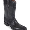 Men Boots Ostrich Black CLS