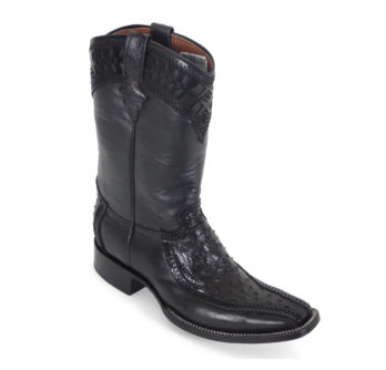 Men Boots Ostrich Black CLS