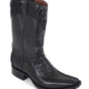 Men Boots Ostrich Black CLS