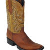 Men Boots Belly Ostrich Cognac Oil