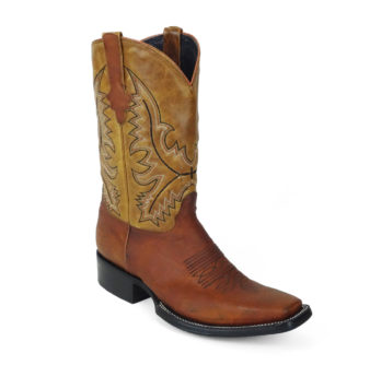 Men Boots Belly Ostrich Cognac Oil