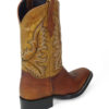 Men Boots Belly Ostrich Cognac Oil