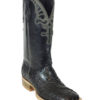 Men Boots Ostrich Black