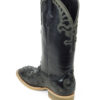 Men Boots Ostrich Black