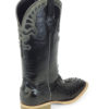 Men Boots Ostrich Black